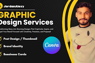 create eye catchy poster and social media design canva expert