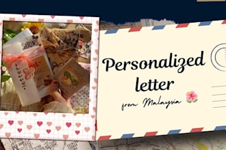 send a personalized, handwritten penpal letter from malaysia