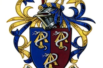 design a awesome coat of arms, family crest or heraldry logo