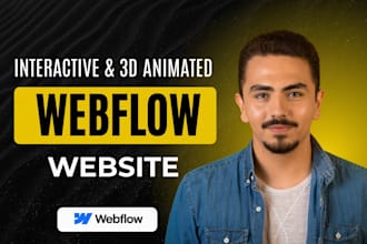 design webflow website, webflow animation, 3d animated webflow website, webflow
