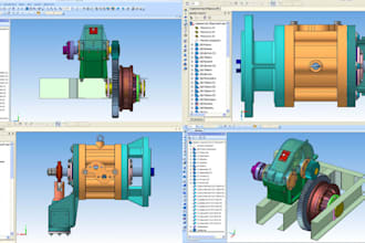 solidworks parametric assembly cad design industrial mechanical ansys simulation