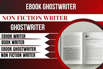 ebook ghostwriter, ghost book writer, non fiction ghostwriter, KDP book writer