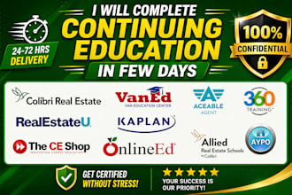 do real estate course, real estate license and continuing education