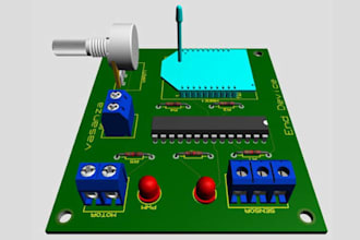 design circuit schematic and pcb in easyeda and proteus
