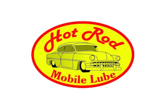design attract hot rod mobile lube logo