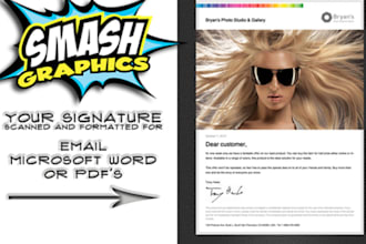make your REAL signature ready for email, Pdf and Ms Word