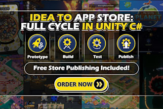 do full game development cycle in unity and c for cross platform game developer