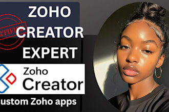 design zoho creator business apps with forms, reports and role permissions