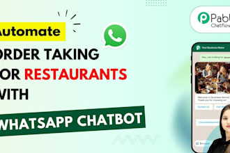 develop manychat restaurant ai chatbot automation customer support bot