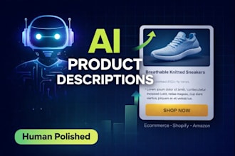write high converting ai assisted product descriptions for ecommerce