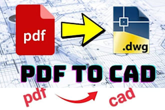 do autocad 2d drafting and PDF dwg conversion