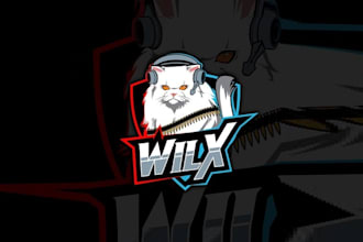 make express logo for e sports or game cartoonish character
