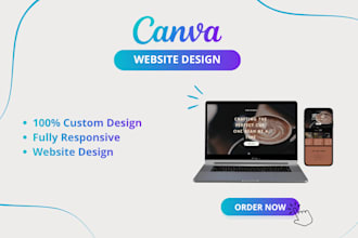 design a canva website or landing page