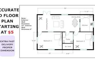 draw a simple residential 2d floorplan in autocad