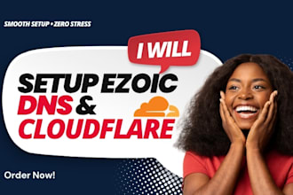 integrate ezoic dns or cloudflare integration with zero downtime