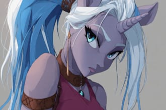 draw mlp character or your pony oc illustration