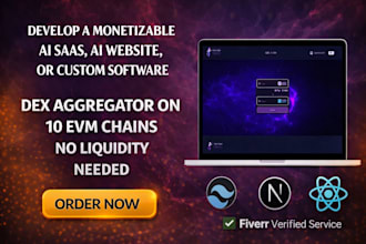 develop a monetizable ai saas, ai website, or custom software