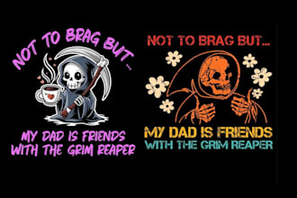 design high quality skeleton skull grim reaper logo