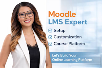 setup, customize moodle lms, online course platform, elearning website