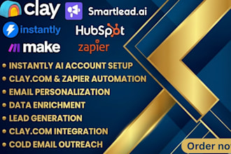 setup instantly clay hubspot klaviyo apollo  yotpo sms