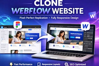 copy clone duplicate or convert your figma design into a webflow website