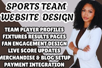 design sports team website club website team website football website sport site