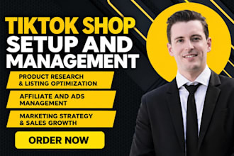 setup tik tok shop, tik tok affiliate, tiktok shop marketing and manage shop ads