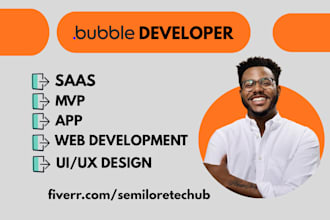 build mvp saas web app on  bubble lovable ai glide app base44