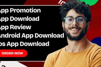 do android,ios app promotion, game promotion, app install, review, download