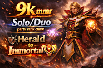 play with you or for you in dota 2 , 9k mmr