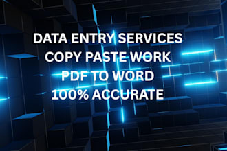 do accurate data entry and online typing work
