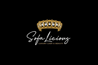 create beauty, salon, parlor, spa, cosmetics logo