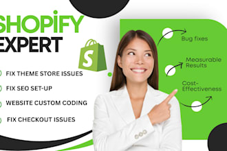 troubleshoot and fix any shopify theme error or liquid bug