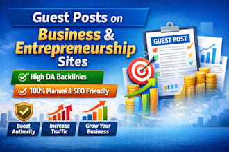 publish guest posts on business and entrepreneurship sites