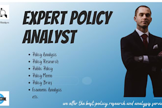 research and write a quality public policy brief or memo with analysis