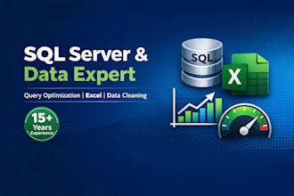 sql optimization, data analysis , data entry, data cleaning, data visualization
