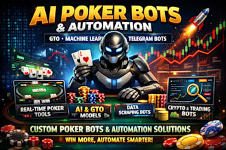 develop ai poker bots, gto models, and real time poker tools