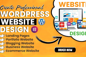 design a professional wordpress website using elementor pro