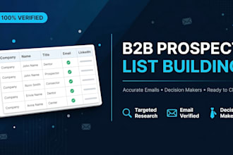 build a verified b2b prospect list with accurate emails
