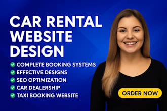 design automotive car rental car dealership, taxi, and chauffeured booking sites