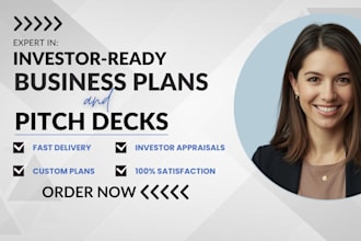 be your expert business plan writer for funding and investors