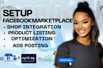 manage facebook marketplace, product listings ads posting for more sales