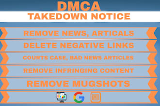remove bad google results, deindex negative links, delete news articles mugshots