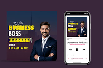 design a professional podcast cover art for spotify and itunes