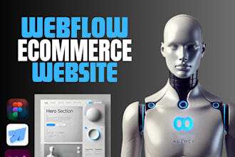 design modern webflow ecommerce website for online stores