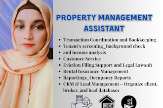 be real estate and property management assistant