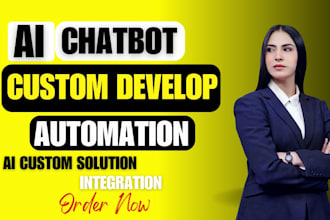 develop business ai agent chatbot, ai website developer custom chatbot