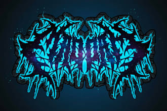 make black, slamming, brutal, death metal band logo