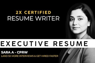provide executive resume writing for vp, svp, and director