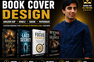 design a professional KDP book cover, ebook cover, and print book cover